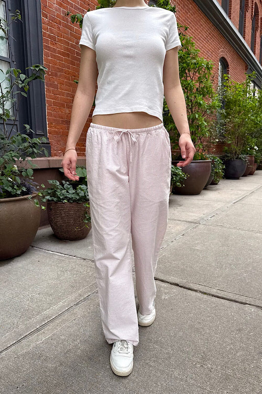 Pink And White Vertical Stripes / S/M