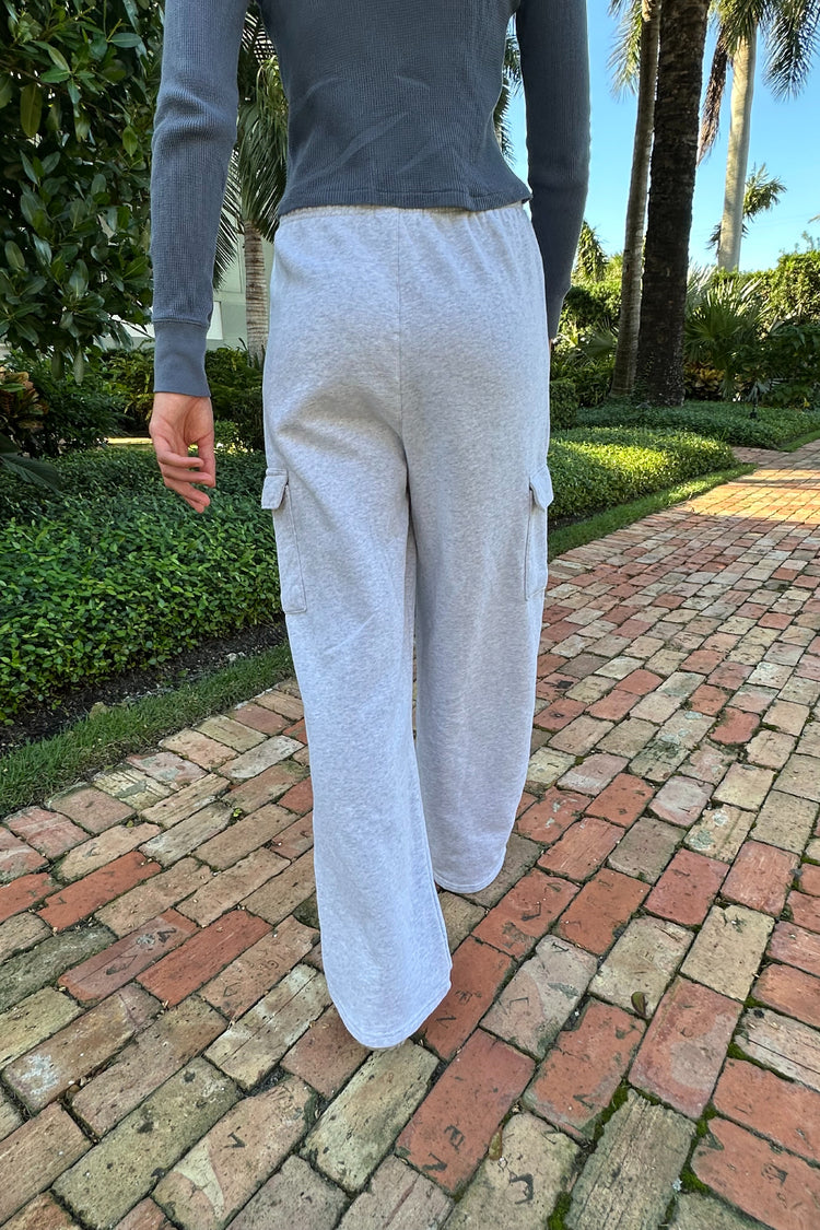 Anastasia Soft Pocket Sweatpants | Silver Grey / S/M