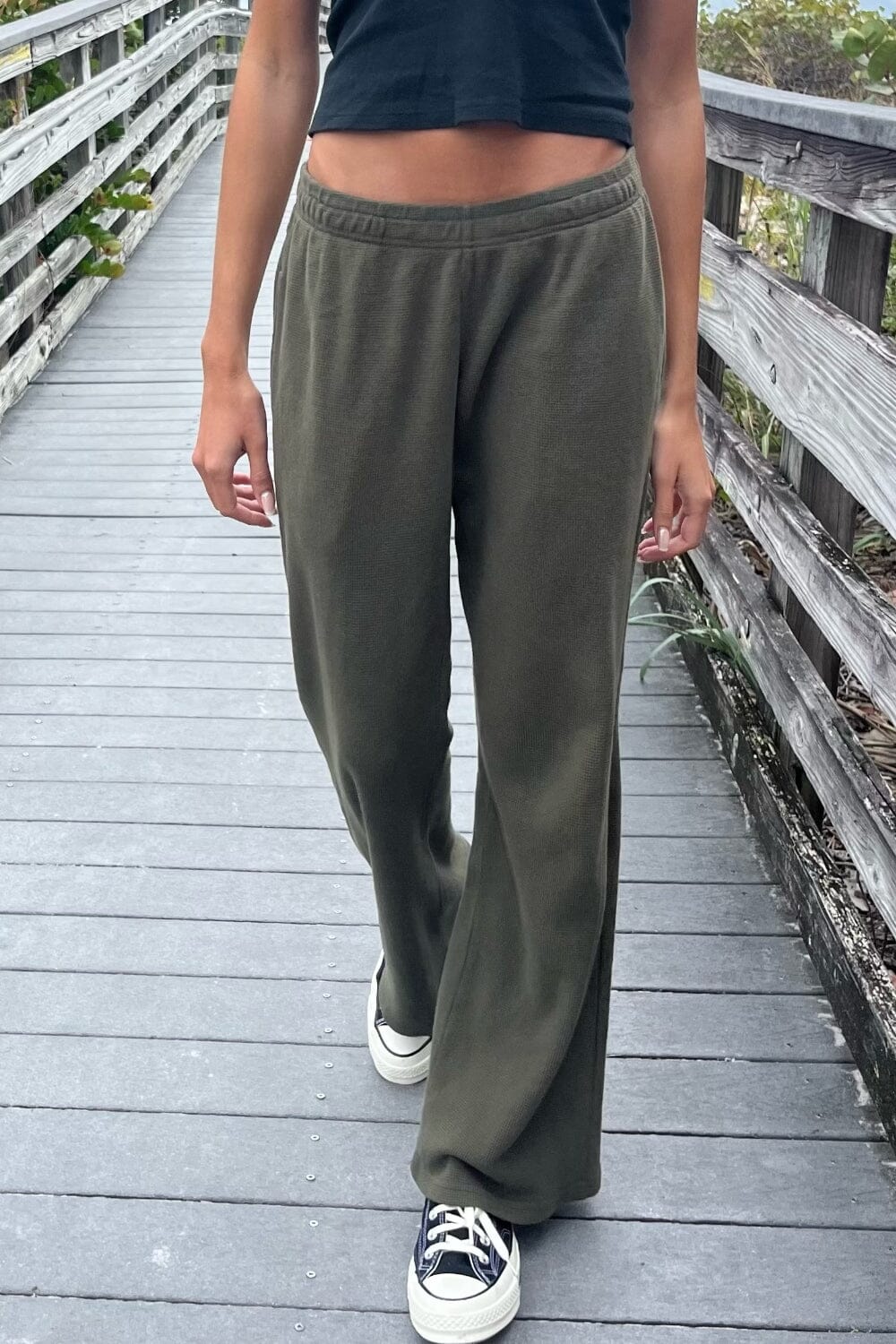 Anastasia Thermal Sweatpants | Fern Green / S/M