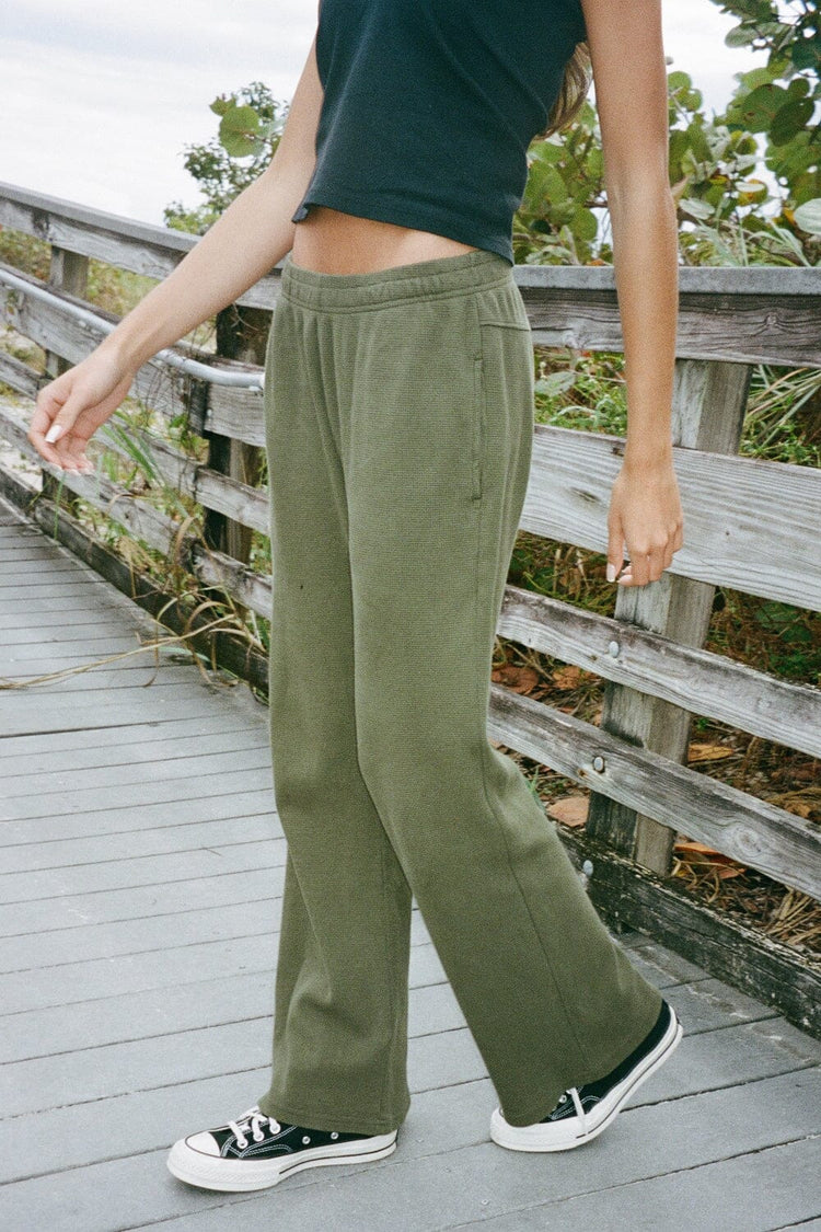Anastasia Thermal Sweatpants | Fern Green / S/M