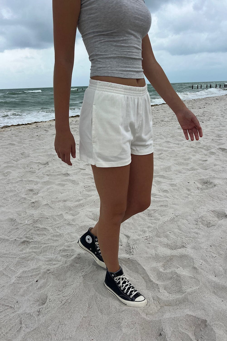 Rosa Sweatshorts | White / S
