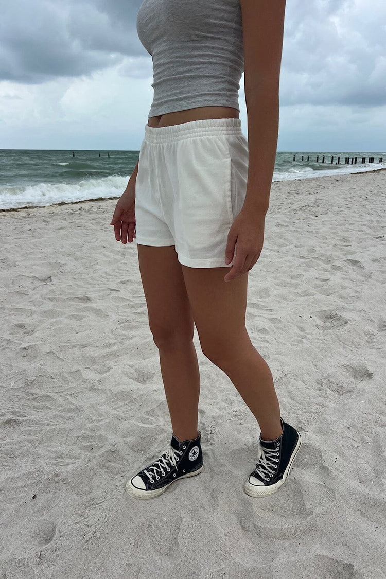 Rosa Sweatshorts | White / S