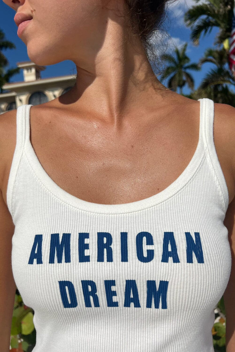 Beyonca American Dream Tank | White / XS/S