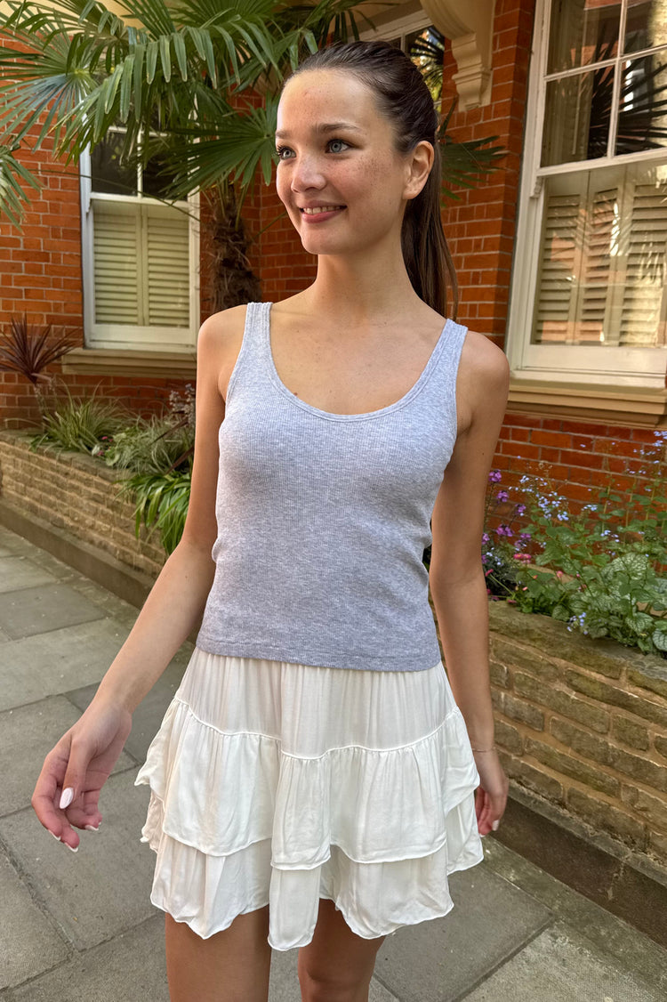 Trisha Tank | Heather Grey / XS/S
