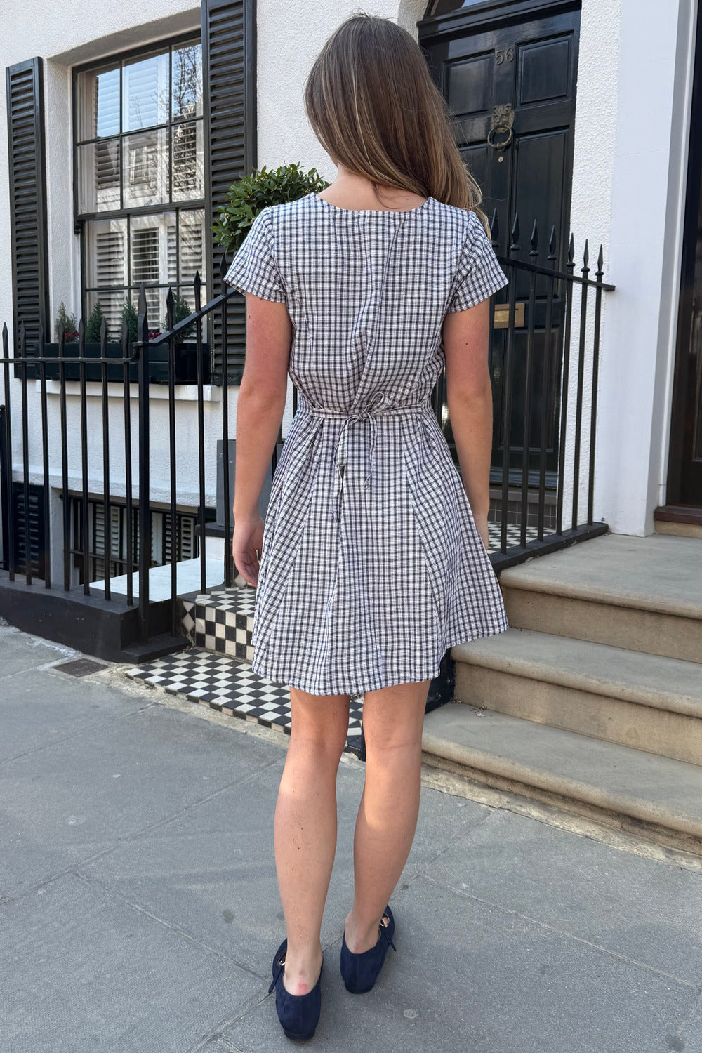 Navy Gingham / S