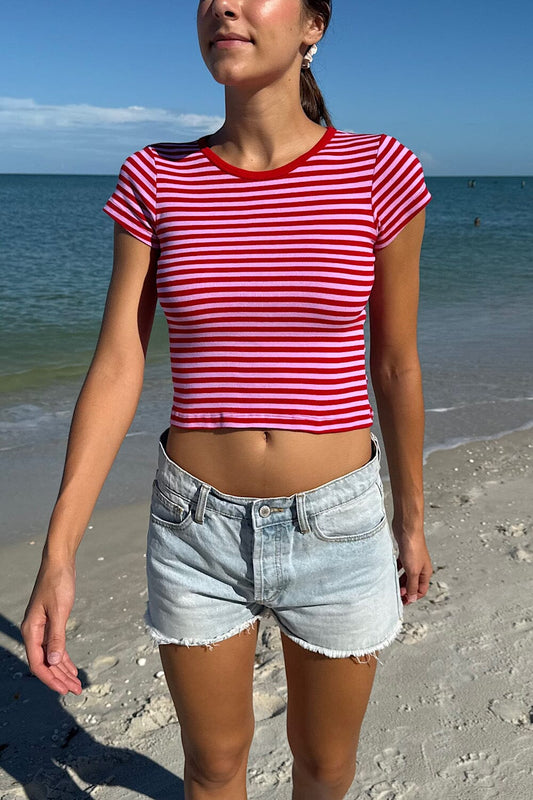 Red And Pink Stripes / XS/S