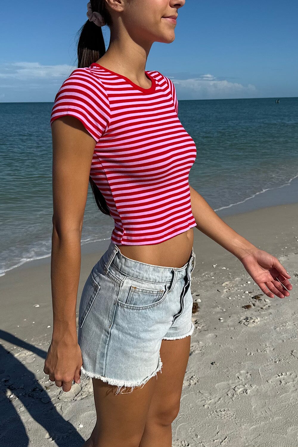 Red And Pink Stripes / XS/S
