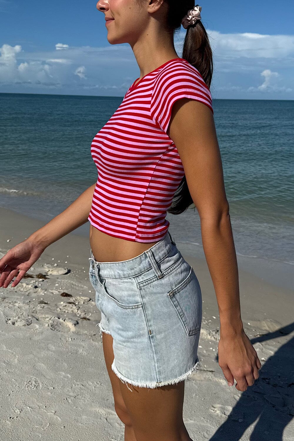Red And Pink Stripes / XS/S