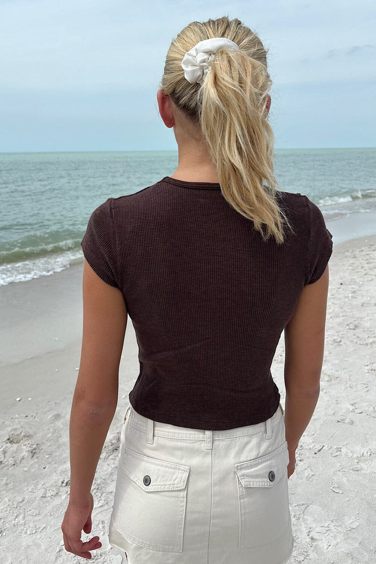 Ashlyn Thermal Top | Brown / XS/S