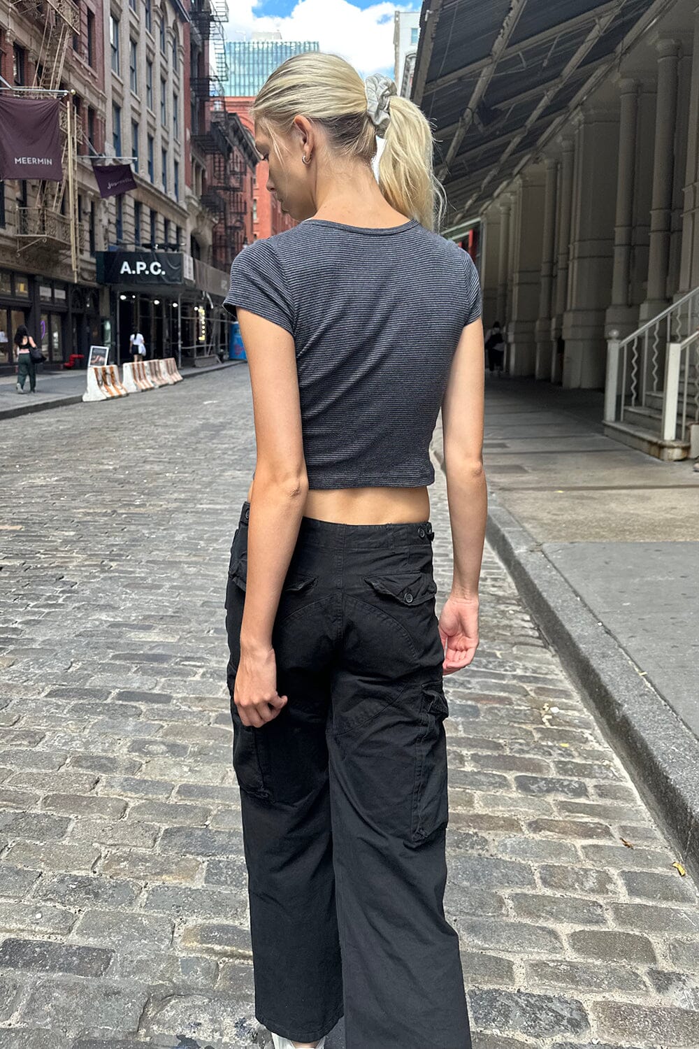 Faded Black Stripes / XS/S