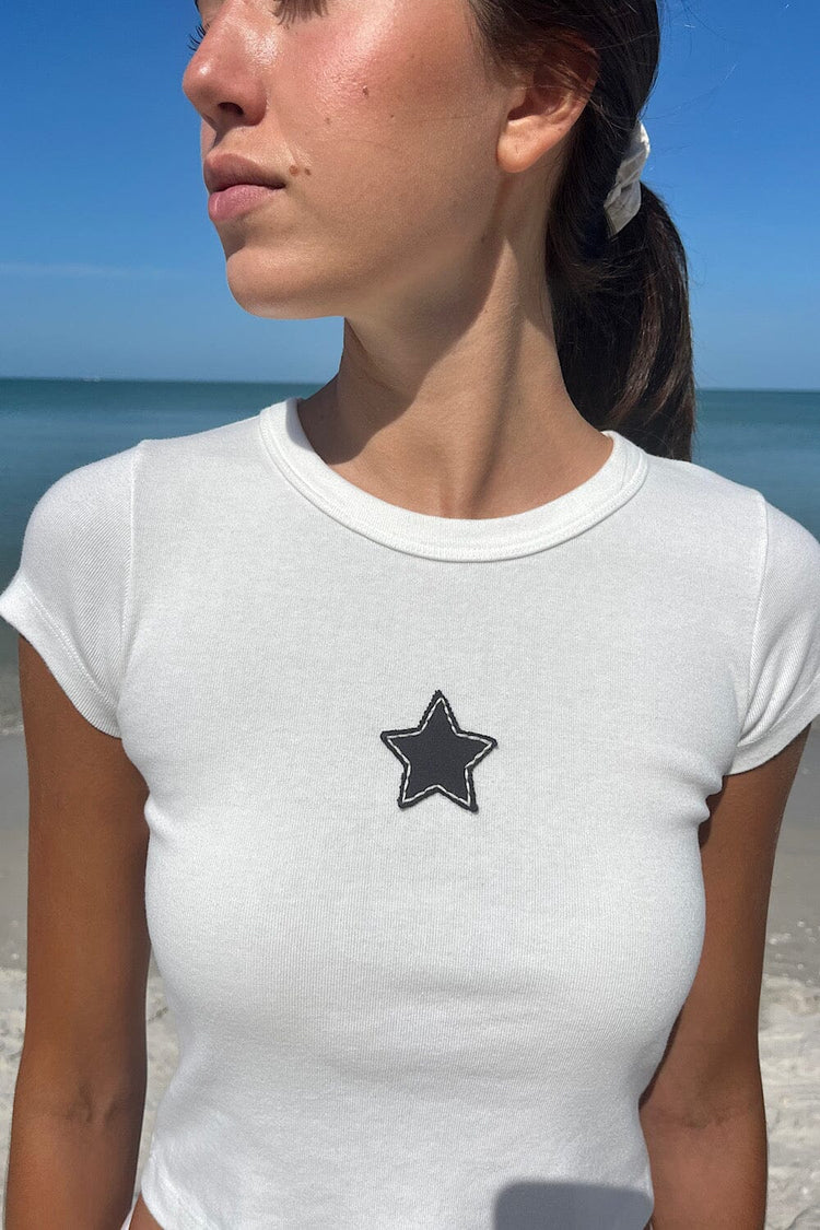 Ashlyn Star Top | White / XS/S