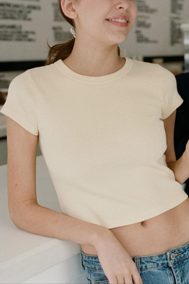 Hailie Top | Pastel Yellow / XS/S