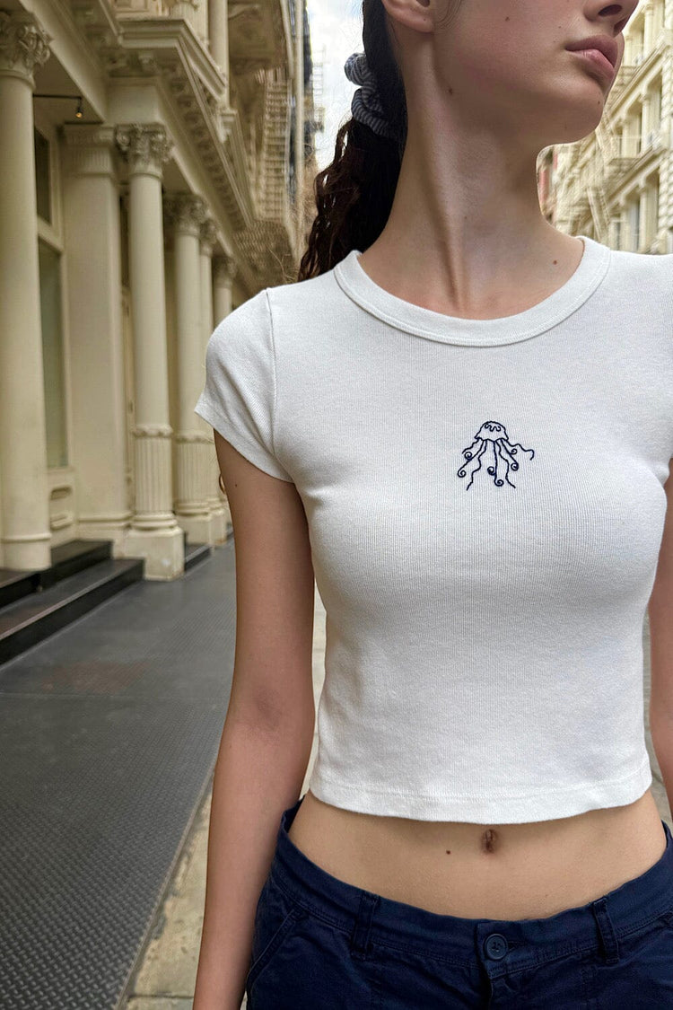 Ashlyn Jellyfish Top | White / XS/S