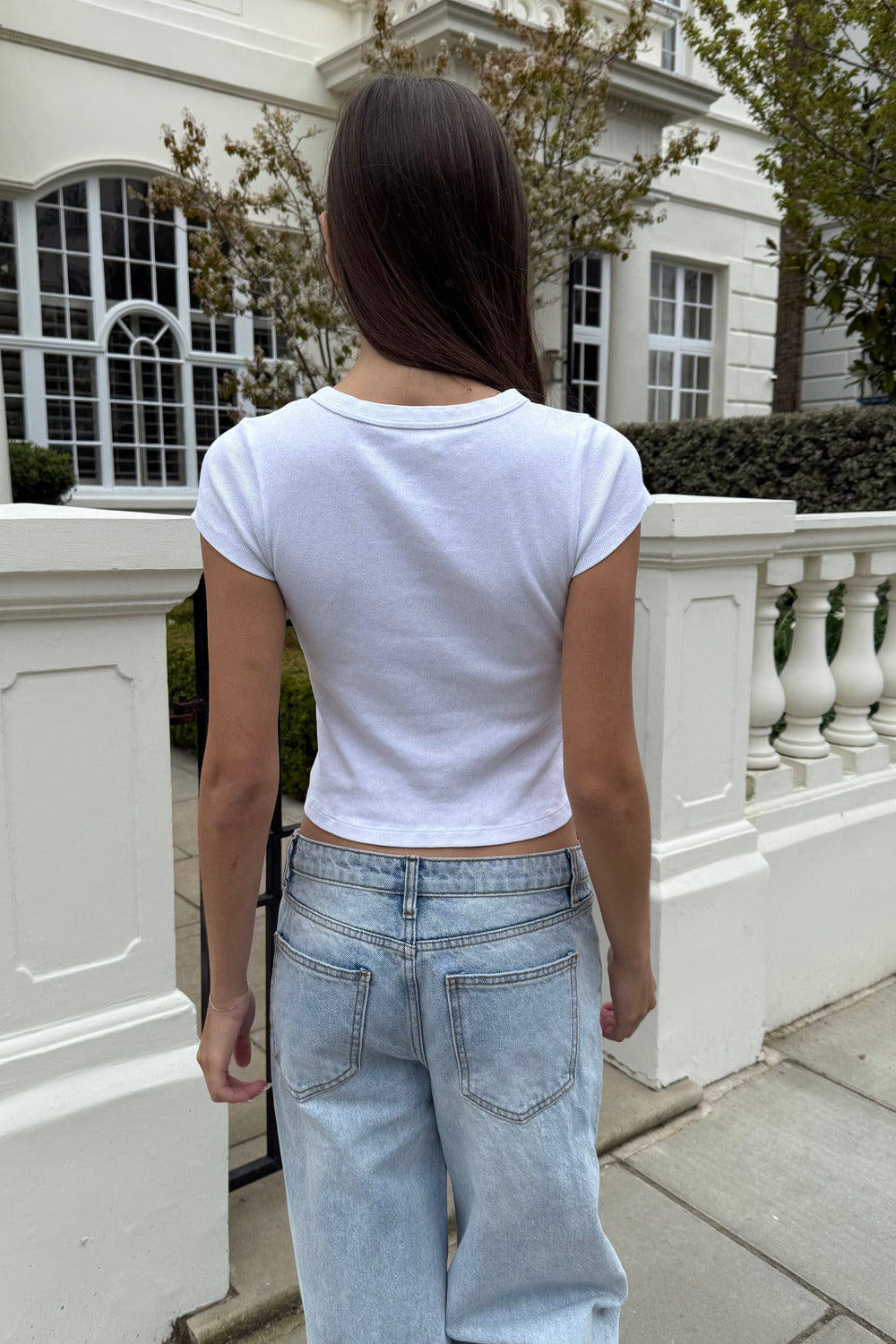 Ashlyn Tiger Top | White / XS/S