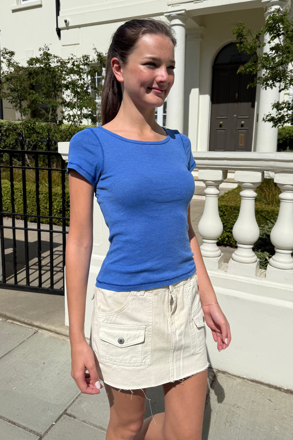 Hailie Top | Medium Blue / XS/S