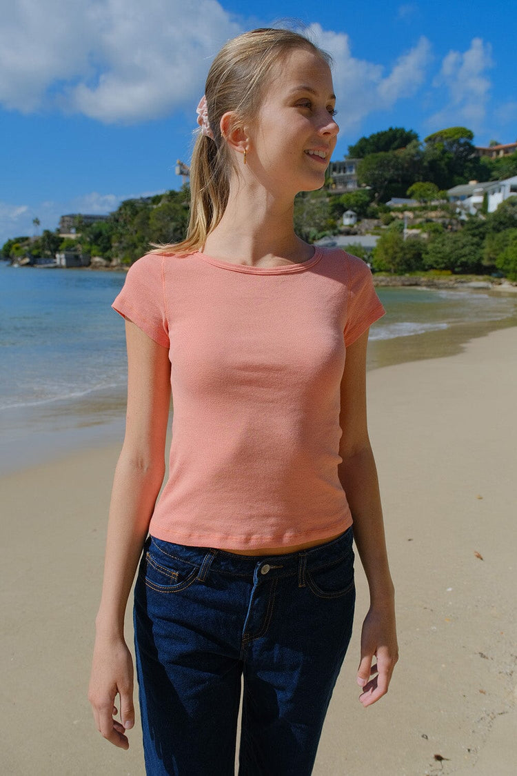 Hailie Top | Coral Rose / XS/S
