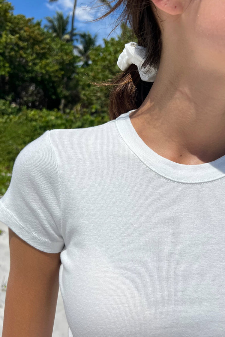 Hailie Basic Top | White / XS/S