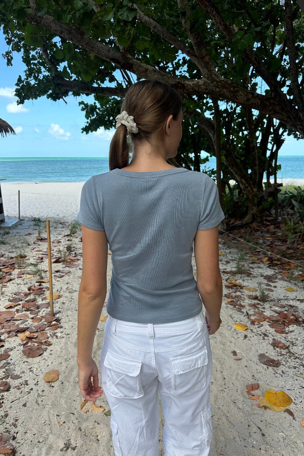 Hailie Basic Top | Light Blue Pastel / XS/S
