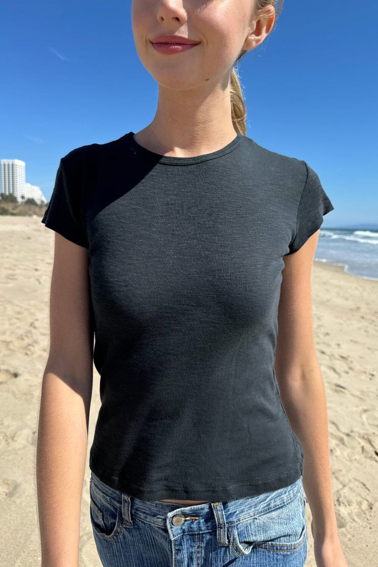 Hailie Basic Top | Black / XS/S