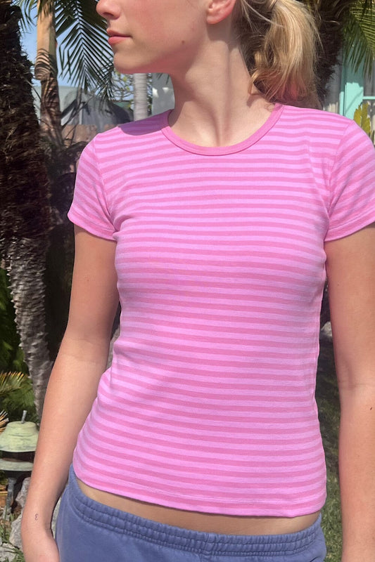 Bubblegum Pink Stripes / XS/S