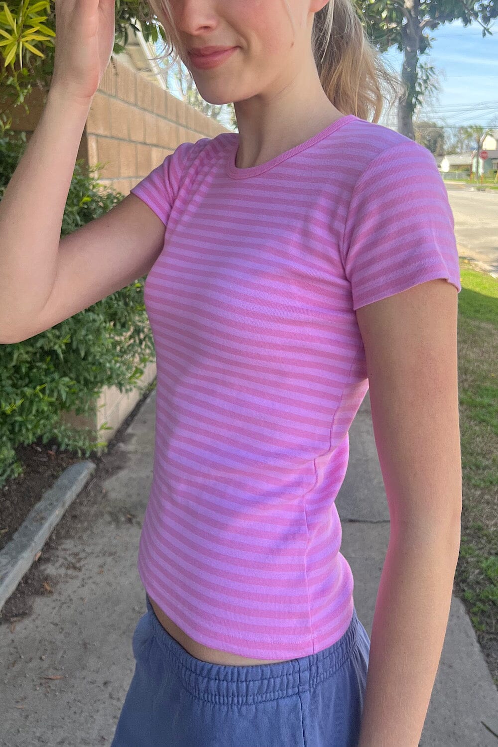 Bubblegum Pink Stripes / XS/S