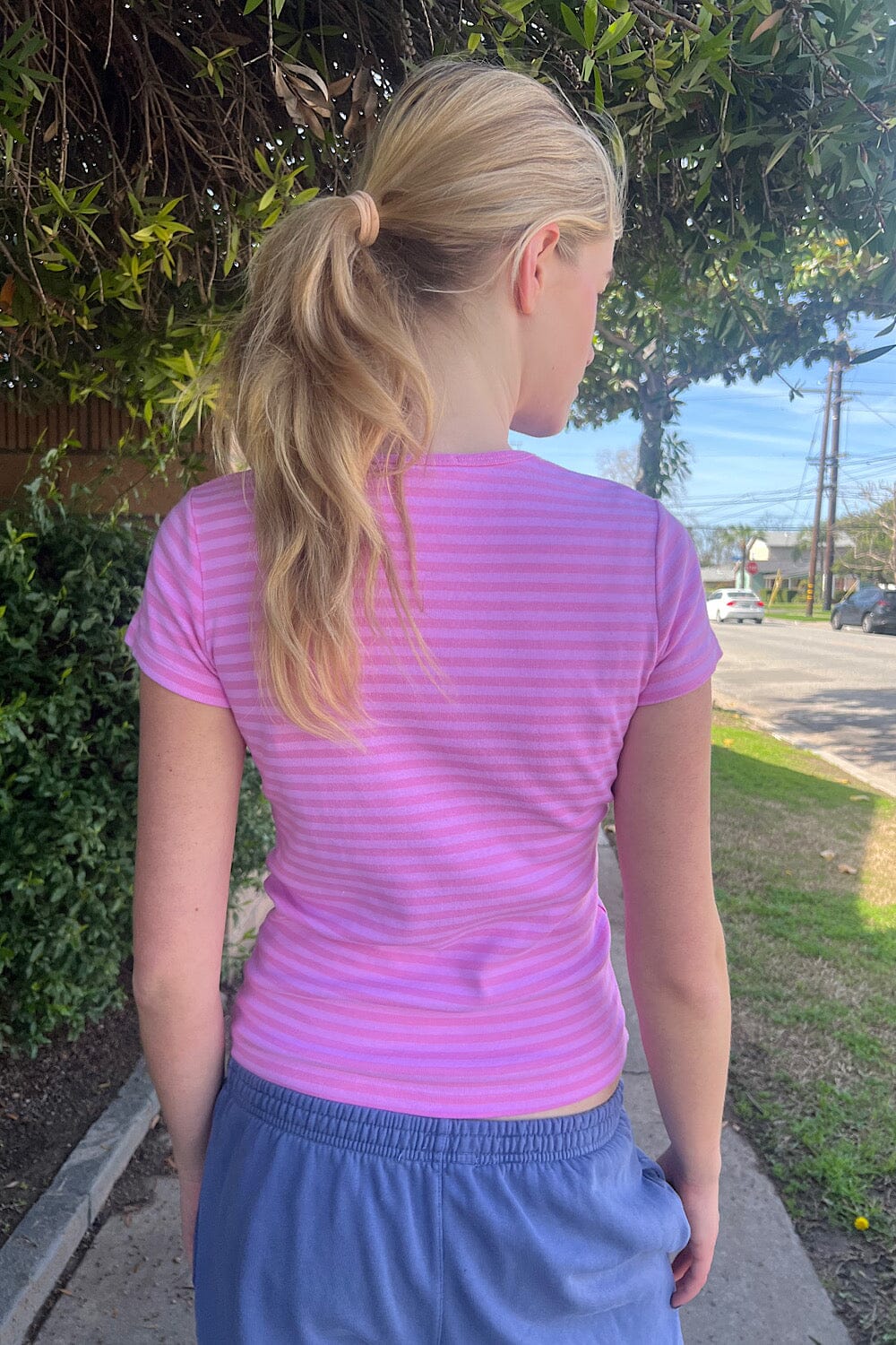 Bubblegum Pink Stripes / XS/S