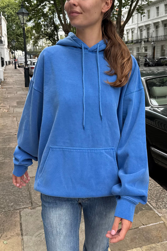 【ri】Brandy Melville スウェット BRANDY MELVILLE Oversized Baby Blue Zip Up | Depop