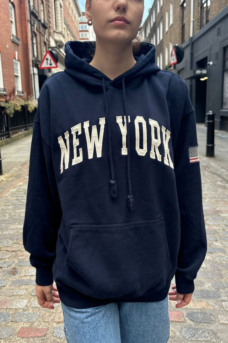 Christy New York Hoodie | Navy Blue / Oversized Fit