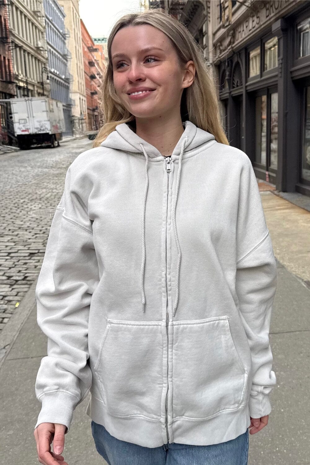 Christy Hoodie | Off White Melange / Oversized Fit