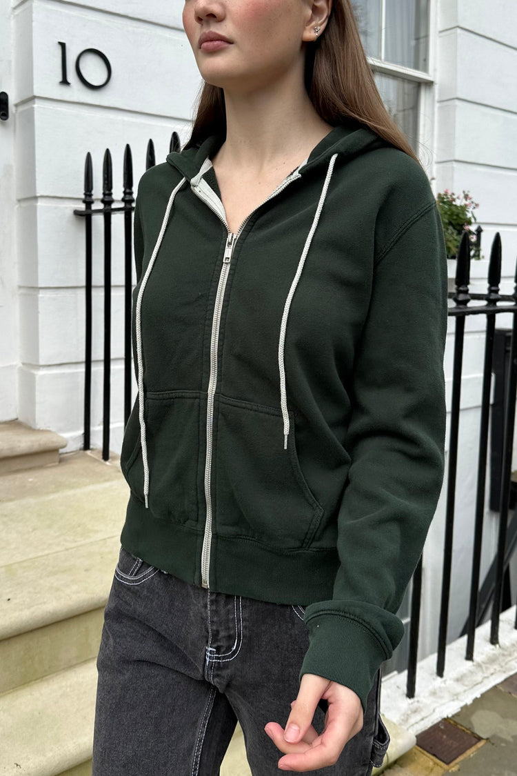 Christy Hoodie | Forest Green / Regular Fit