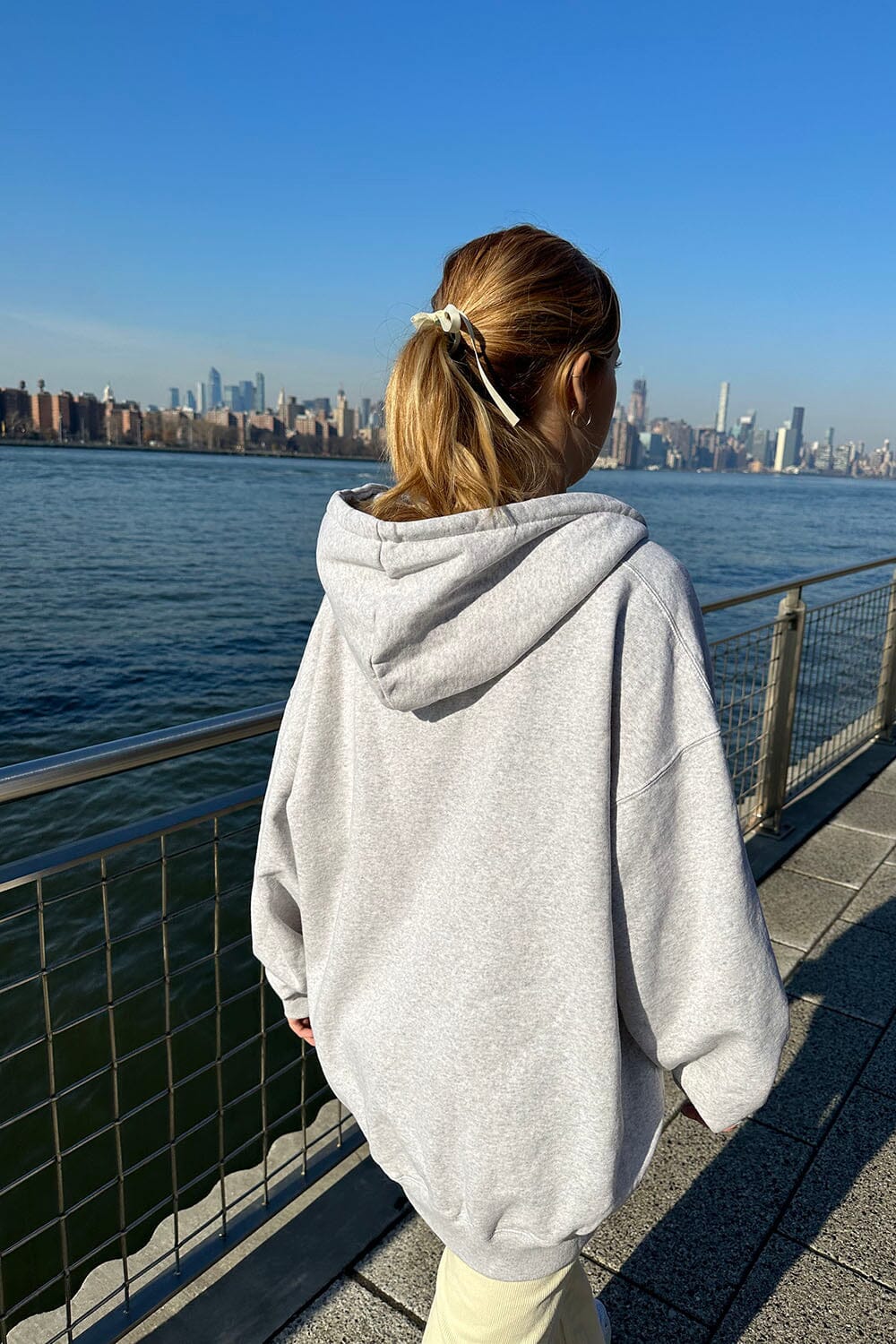 Oversized Hoodie Christy New York Hoodie Brandy Melville Zip