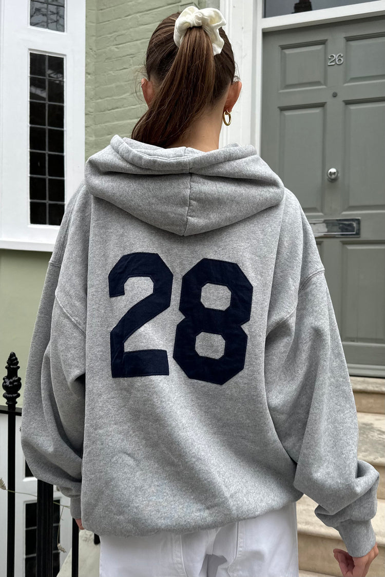 Christy 28 Hoodie | Heather Grey / Oversized Fit