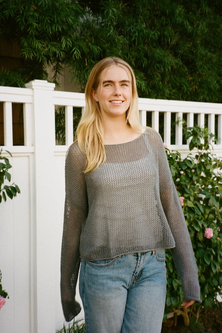 Aitana Top | Light Charcoal Grey / XS/S