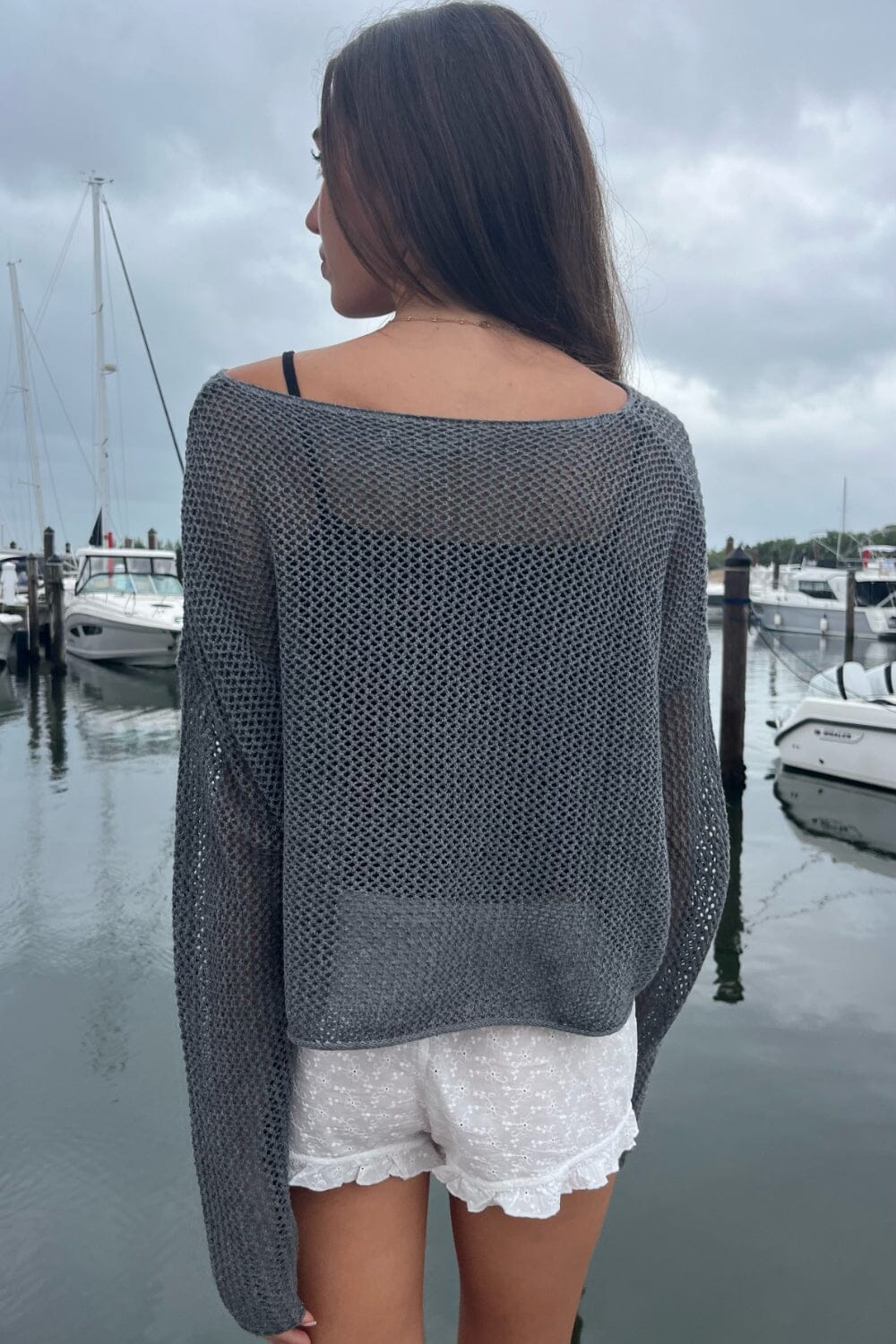 Aitana Top | Light Charcoal Grey / XS/S