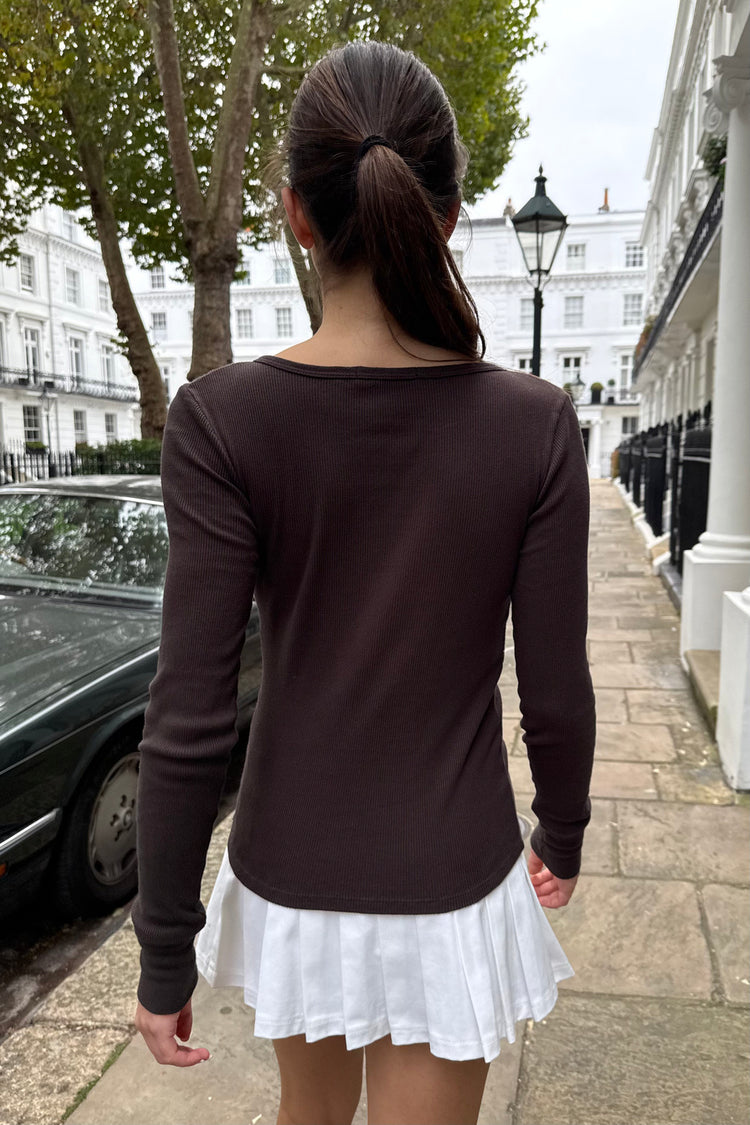 Ahern Top | Dark Brown / XS/S