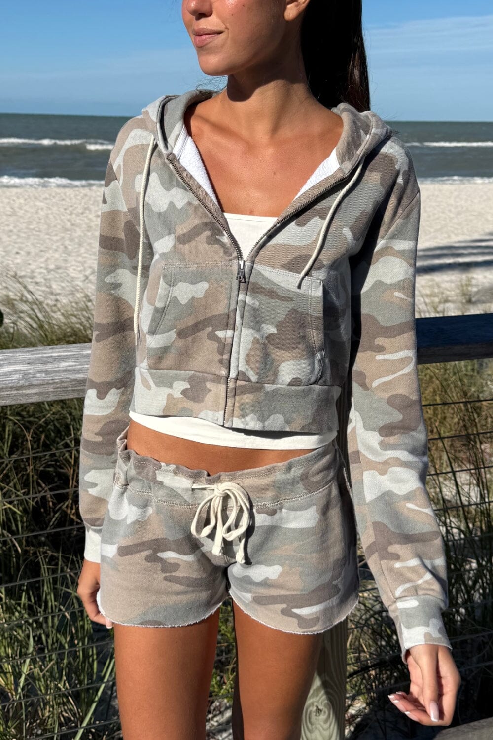 Crystal Light Camouflage Hoodie | Light Camouflage / XS/S