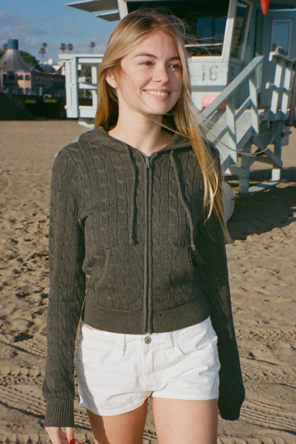 Alana Knit Hoodie | Charcoal / XS/S