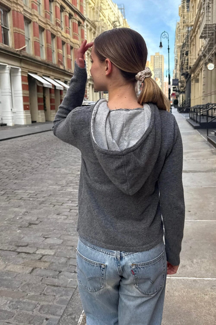 Arden Wool Hoodie | Dark Grey / XS/S