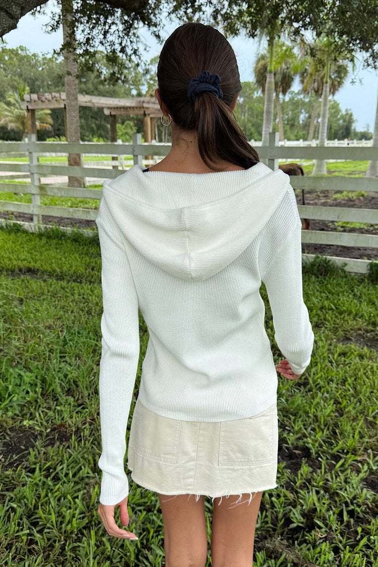 Arden Hoodie | White / Regular Fit