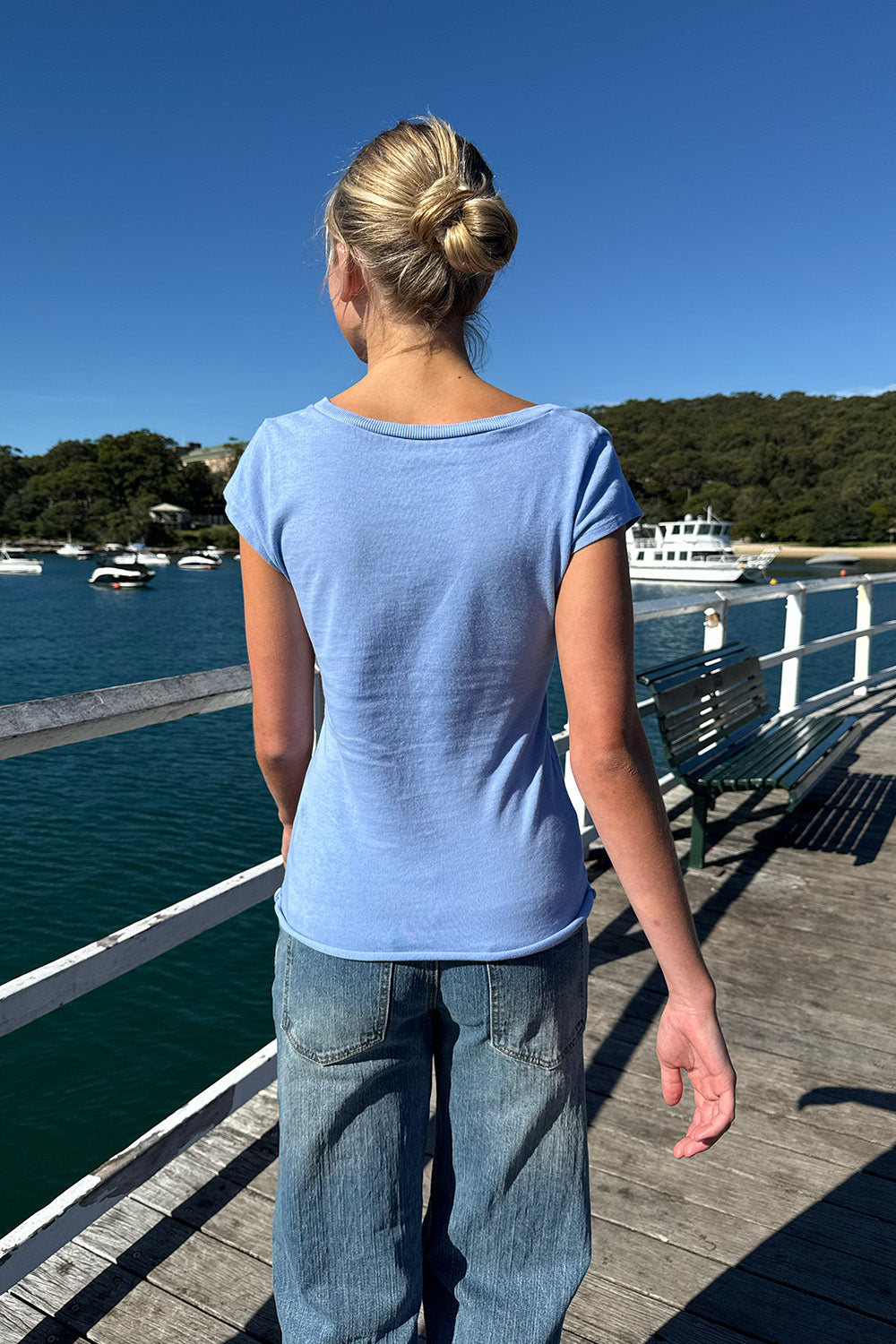 Philippa Top | Light Blue Pastel / XS/S