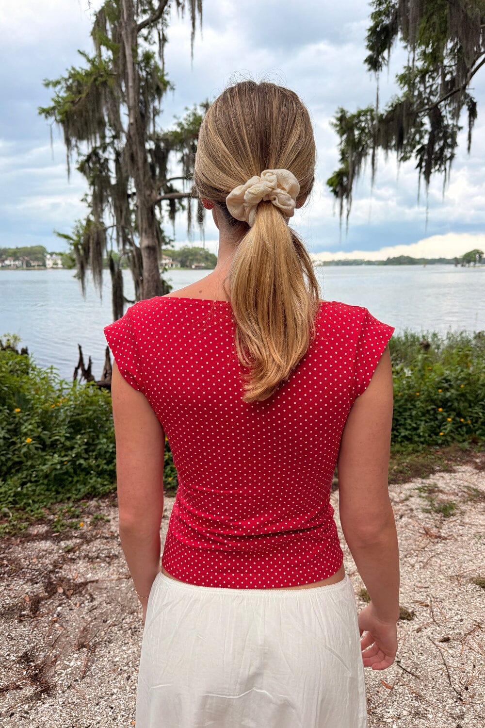 Amara Polka Dots Tank | Red White Polka Dots / XS/S