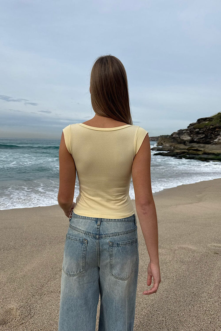 Amara Tank | Pastel Yellow / XS/S