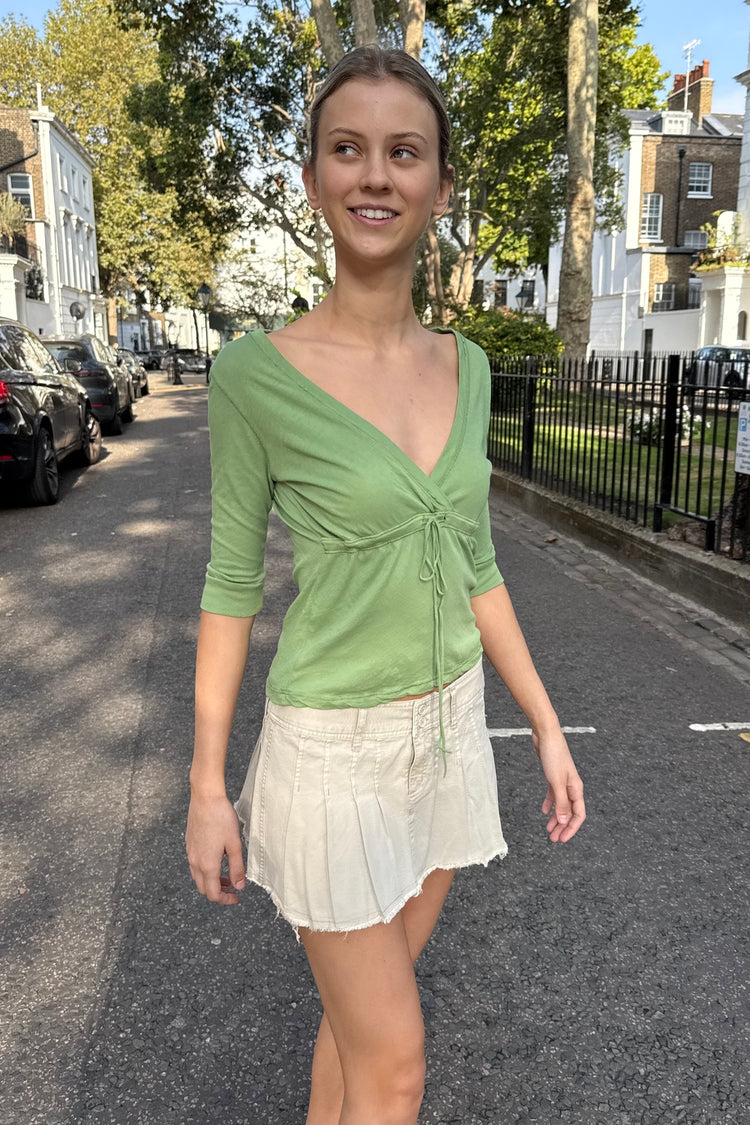 Philippa Top | Light Olive Green / XS/S