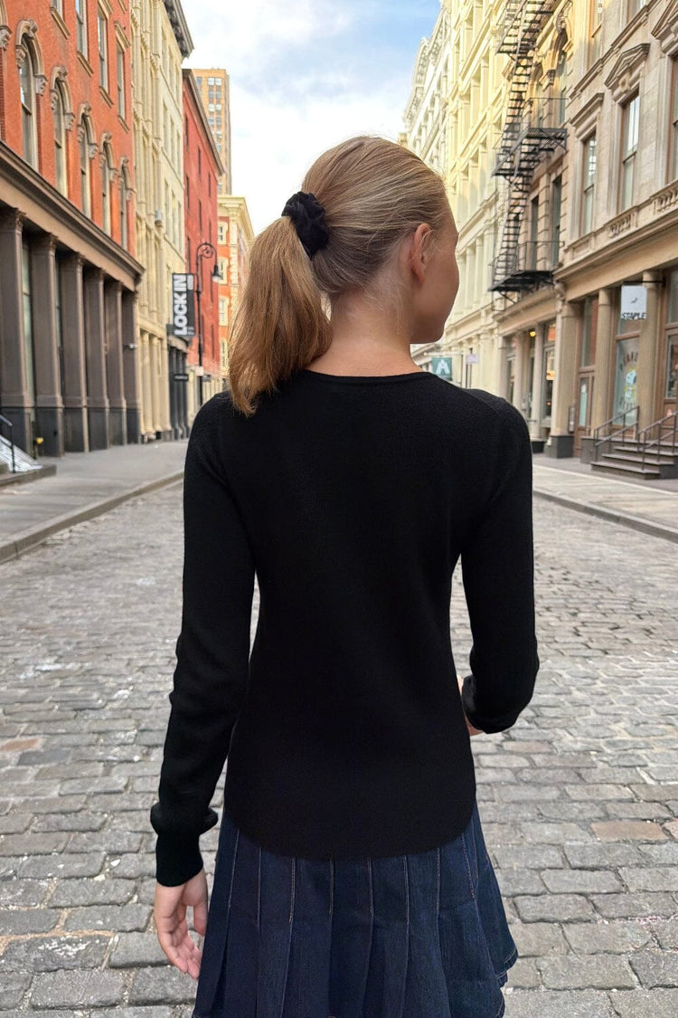 Nelly Wool Cardigan | Black / XS/S
