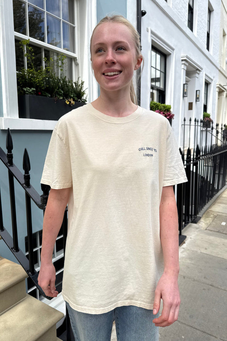 Penelope Chill Since London Top | Ivory / Oversized Fit