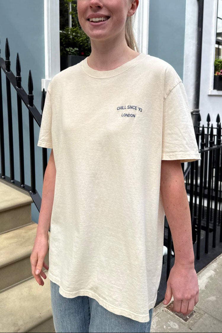 Penelope Chill Since London Top | Ivory / Oversized Fit