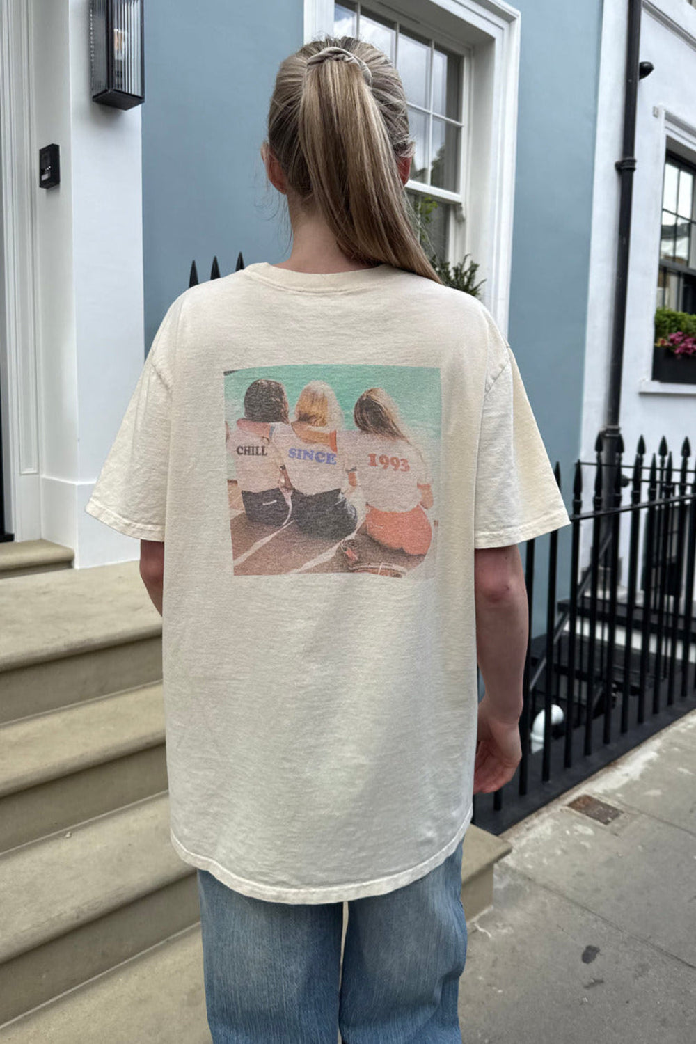 Penelope Chill Since London Top | Ivory / Oversized Fit