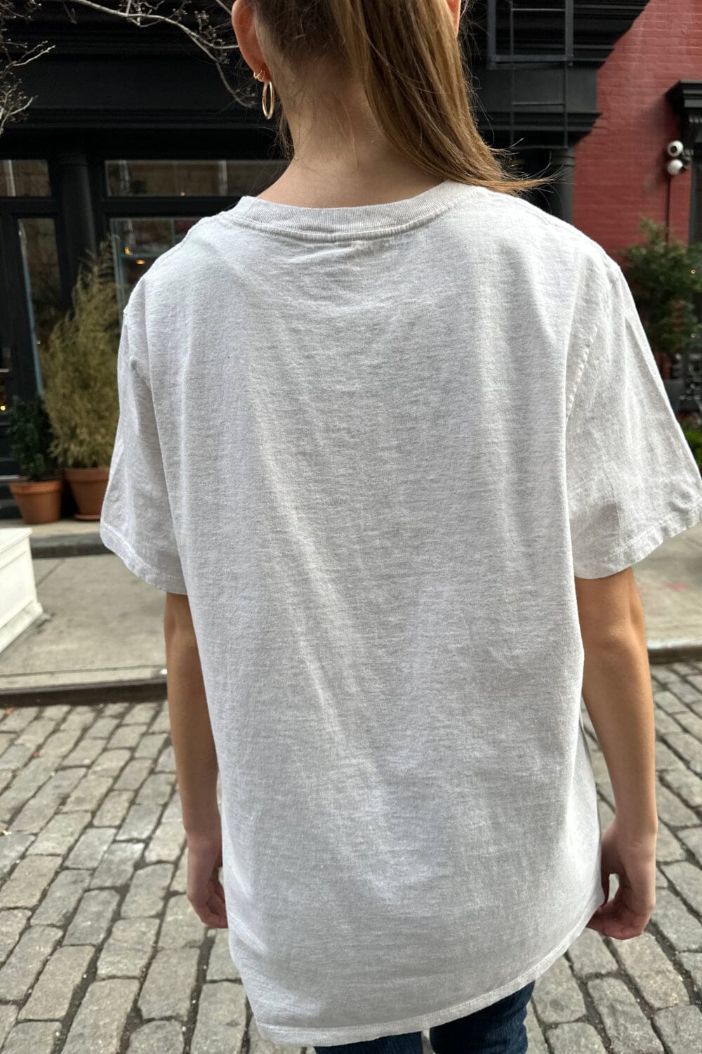 Off White Melange / Oversized Fit