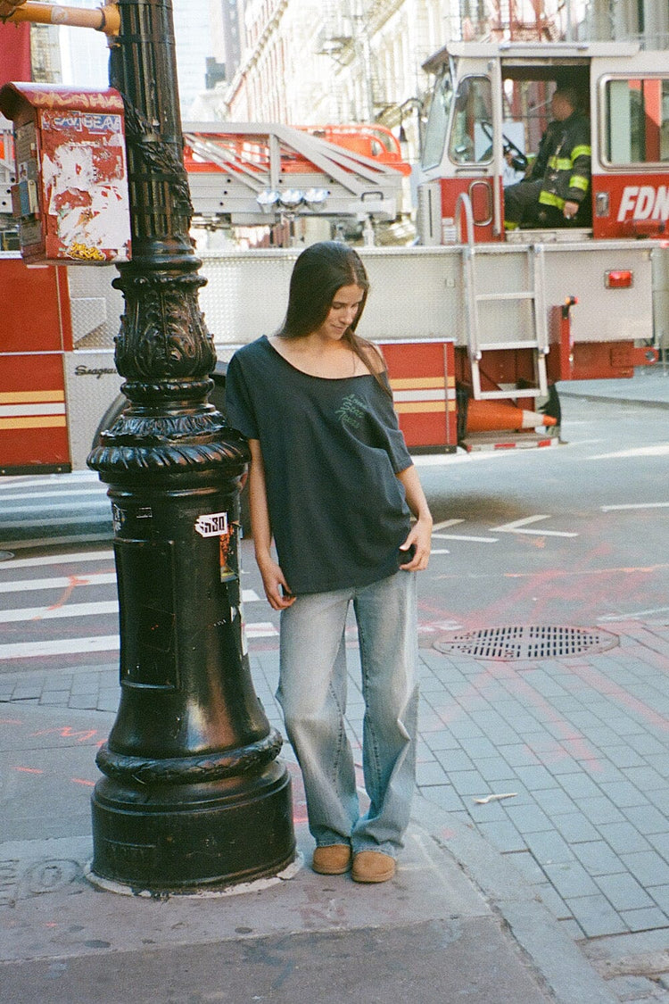 Penelope Lone Star Texas Top | Black / Oversized Fit