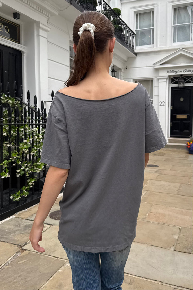 Robyn Radio Silence Top | Dark Grey / Oversized Fit
